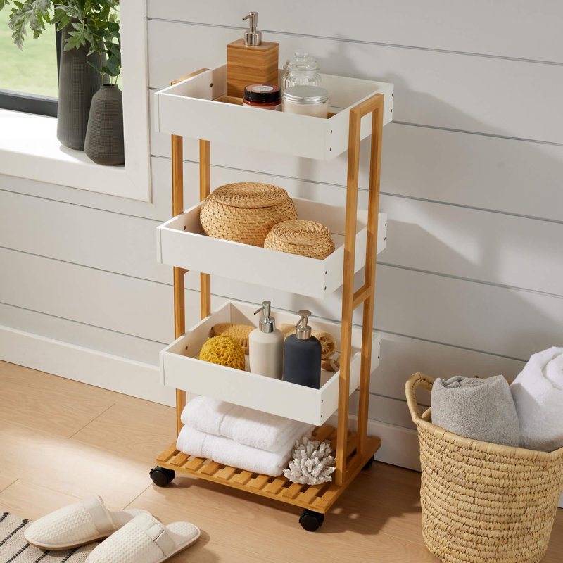 Aalia Bathroom Storage Trolley