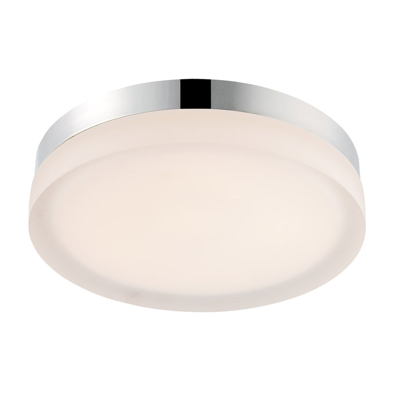 Slice 1 - Light LED Flush Mount, Brushed Nickel, 2.5" H x 8.88" W x 8.88" D