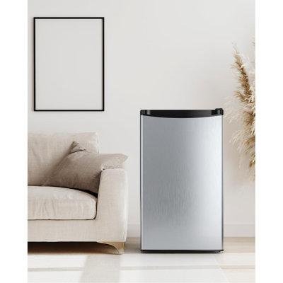 3.2 Cu.Ft Single Door Mini Fridge With Freezer – Compact Refrigerator For Dorm, Bedroom & Office, Adjustable Thermostat, Energy-Efficient Design