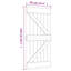 Porte coulissante avec quincaillerie Vidaxl-112703646-112703648