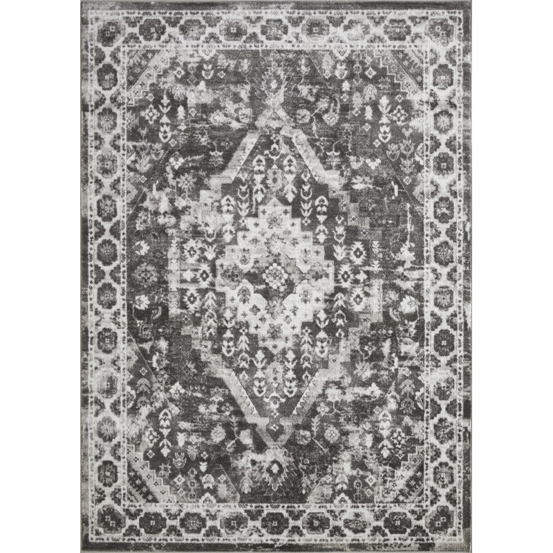 Tapis oriental gris Raghdah, Rectangle 6 pi x 9 pi
