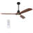 60''Solid Wood Blades dimmable Ceiling Fan with Lights and Remote Control 