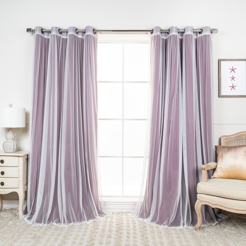 Blackout Curtain, Mulberry, 52" W x 84" L