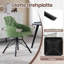 Wawaset 44.5cm H Tufted Velvet Upholstered Metal Side Chair-2084030800