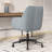Modern Velvet Task Chair with Wood Frame and Back-723579725