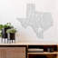Art mural en métal Lone Star State - Texas State Pride Decor - suspension murale rustique de l'Ouest - Star Texas Silhouette Design - sculpture industrielle moderne en métal - Home Ranch Decor - grande œuvre d'art-558995097-558995095