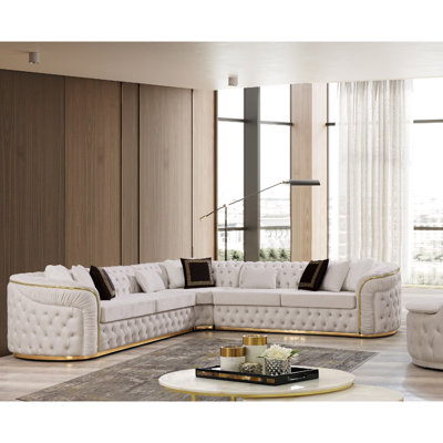 Varinia 120" Wide Symmetrical Sofa & Chaise