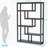 69.29" 6-Tier Industrial Black Etagere Bookcase