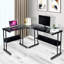 L-Shaped Metal Base Executive Desk-781180997