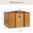 8 ft. W x 6 ft. D Metal Storage Shed-50896946