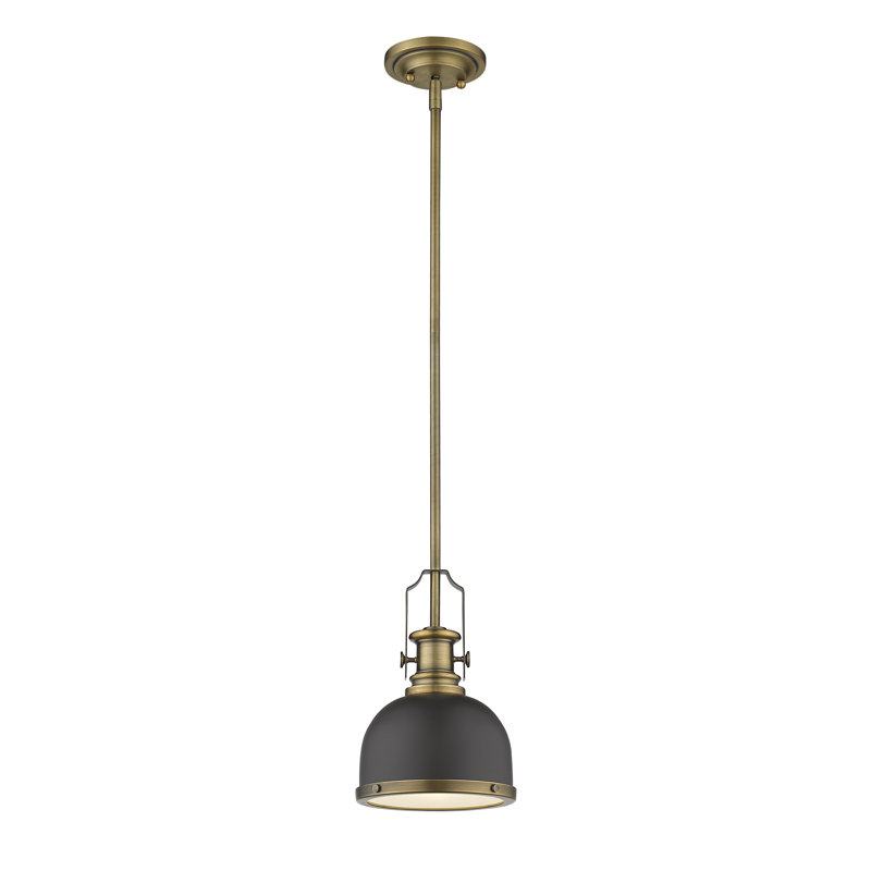 Enola 1 - Light Single Pendant, Bronze/Heritage Brass