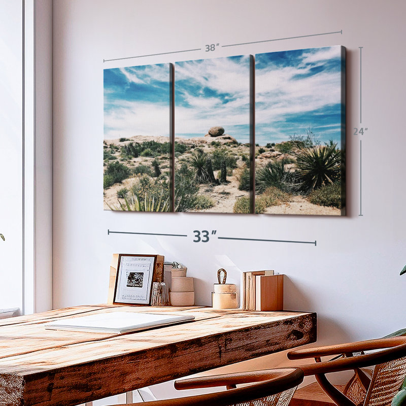 Nature «Cactus Desert Canvas Print» sur, H 38 po x l 24 po