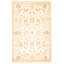 Tapis décoratif en laine de conception unique noué à la main New Age 3 pi 11 po x 6 pi 3 po Dhoha
