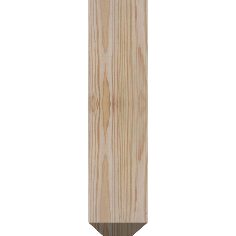 Support de fer simple 4 po Bradford, H 16 po x P 13 1/2 po, Sapin de Douglas l 3 1/2 po x T 4 po (lisse)