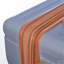 Ensembles de bagages Nouveau modèle ABS extensible Hardshell 3Pcs Clearance Hardside Ensembles de valises légères et durables Valise à roulettes avec verrou TSA 20 "24" 28 "(bleu et brun)