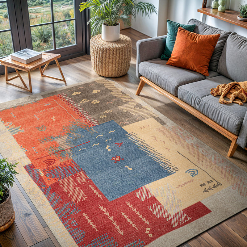 Tapis Koressa avec envers antidérapant, Rectangle 5 pi x 7 pi