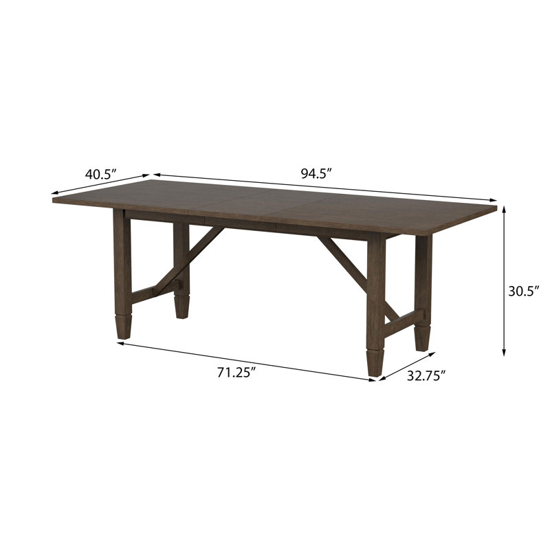 Light Brown 7-Piece Rectangular Dining Table Set