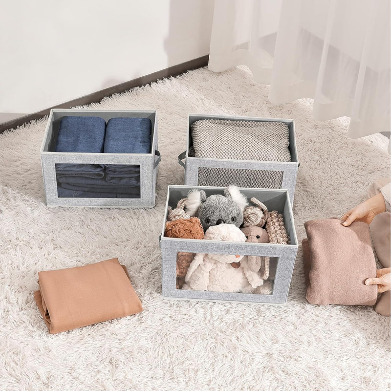3-pack Foldable Cubes With Window