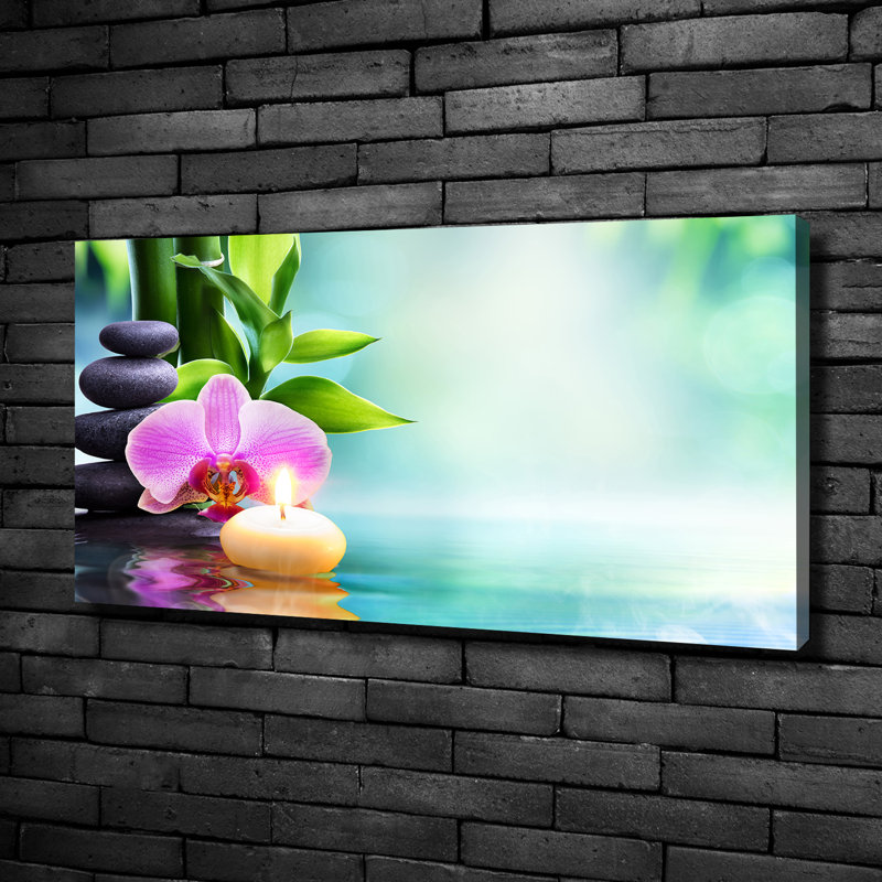 Orchid Bamboo - Wrapped Canvas Print
