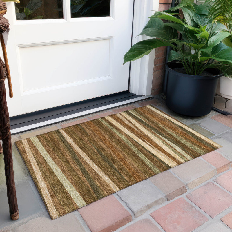  Tapis gris intérieur / extérieur lavable à la machine Chantille ACN997, Rectangle 1 pi 8 po x 2 pi 6 po
