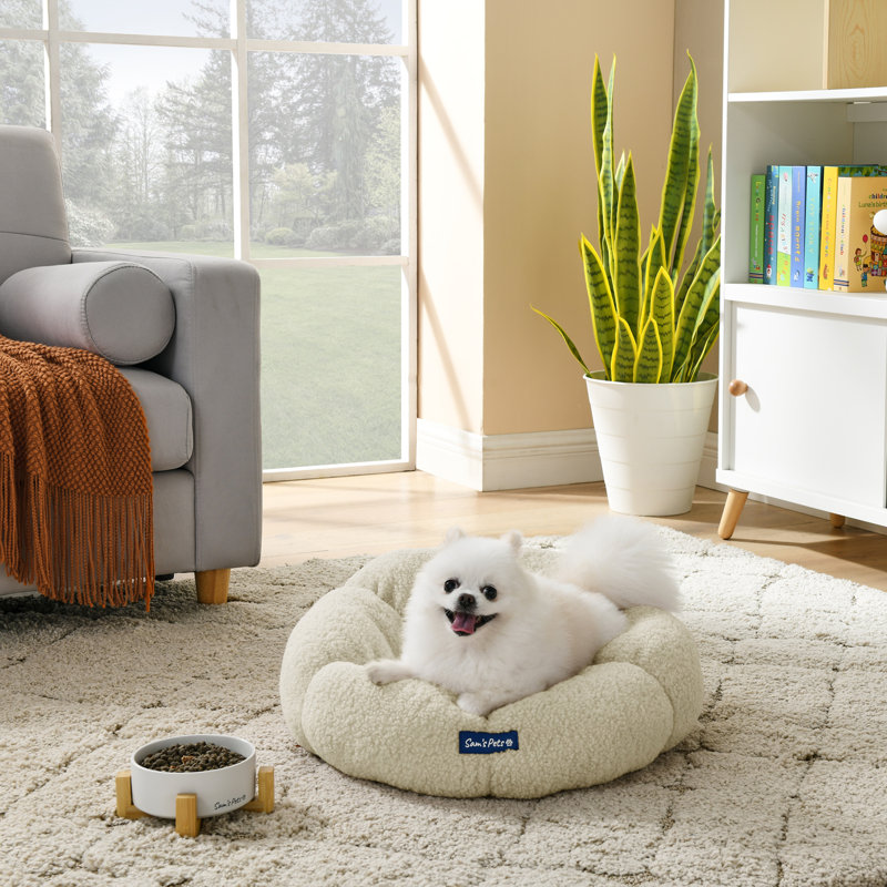 Chloe Round Pet Bed, Small (19.7" W x 19.7" D x 7" H)