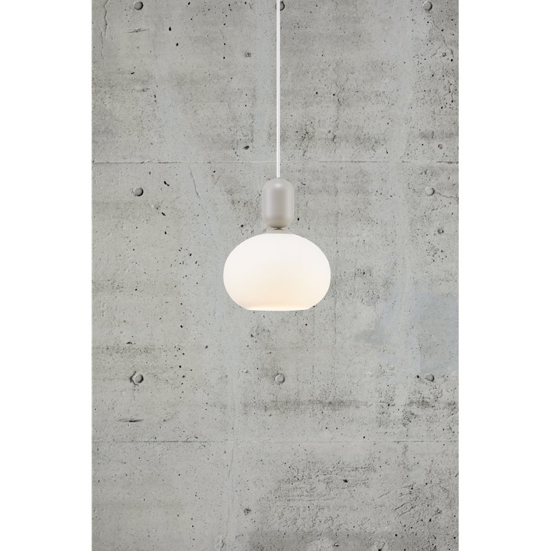 1 - Light Shaded Pendant, Grey