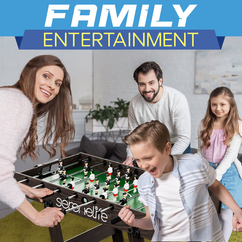 SereneLife 48" Foldable Black and Green Foosball Table