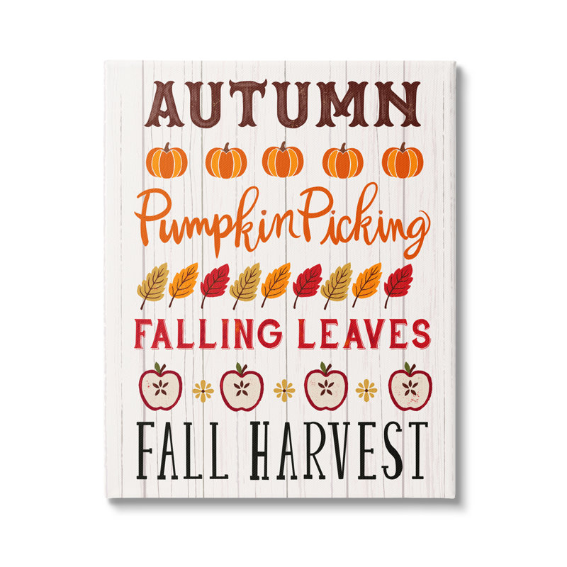 Automne, liste des activités, citrouilles rustiques, feuilles de pommes, estampe numérique encadrée noire par Sharon Lee