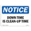 «Down Time Is Clean-Up Time»