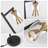 Set Of 2,  H20 Inch Industrial Style Table Lamp With Touch Control, Usb Port, And Dimmable Led