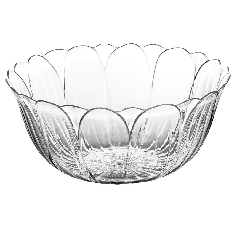 Figural Flower Acrylic Serving Bowl - Clear - 14.09"