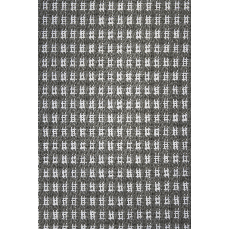 Nappe châtaigne en coton à 100 % Gingham, 52 po x 52 po, Gris