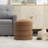 Soft Velvet  Round Ottoman Footrest Stool-477670838