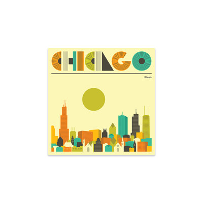 «Chicago Skyline I» par Jazzberry Blue - impression non encadrée