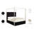 Porter Tufted Upholstered Canopy Bed-650833689-650833690