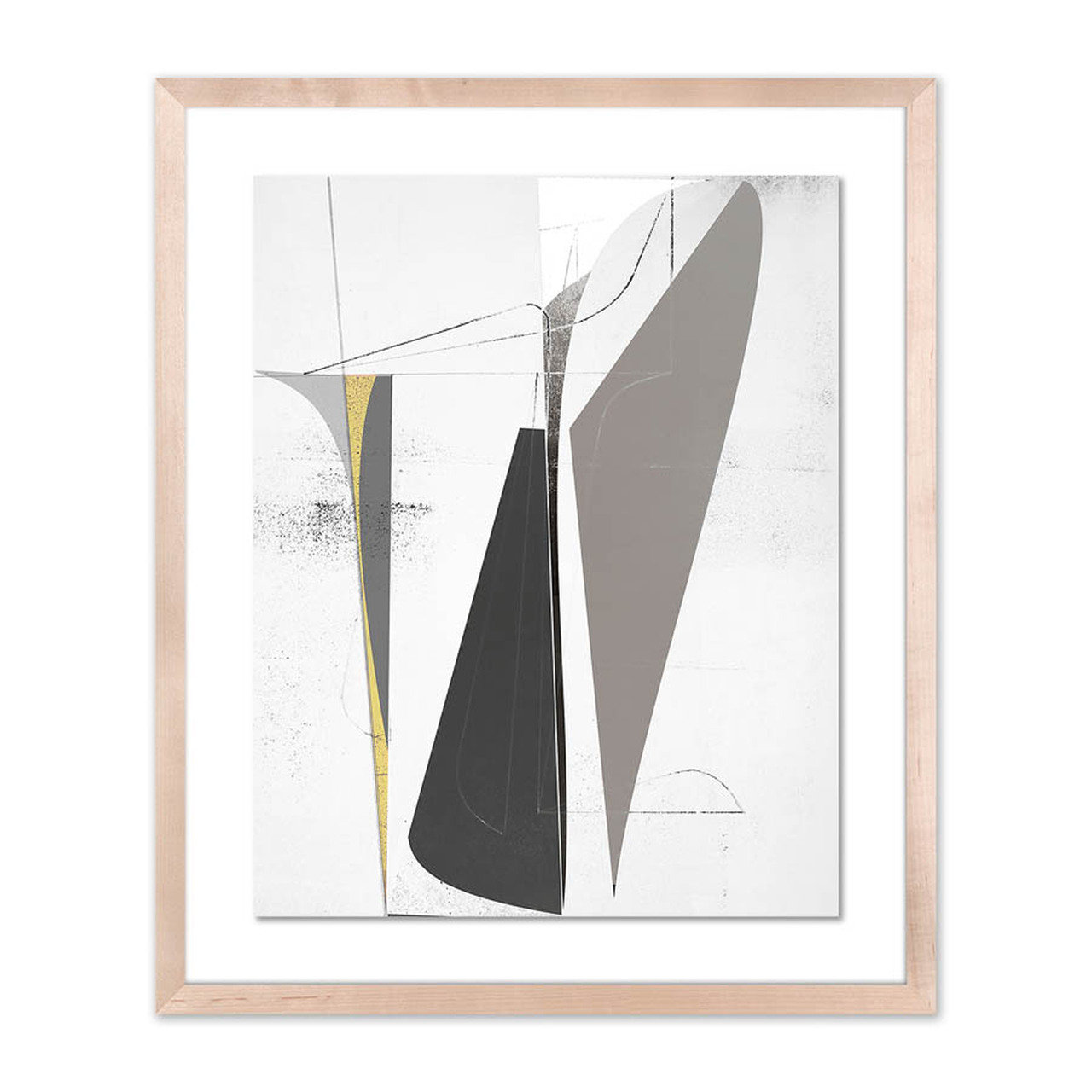 Bangbouh Studio "Ando" Print, Natural, 24" H x 20" W x 1.5" D