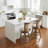 Dorrell Swivel Upholstered Counter Stool with Solid Wood Frame-47946586