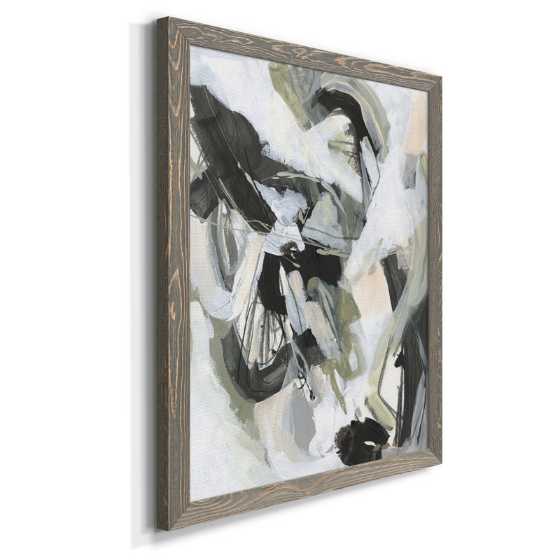 Toile encadrée de qualité supérieure Electron Net II - prête à être accrochée, H 20 po x l 17 po x P 1 po, Cadre gris
