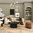 Gold Metal Living Room Decorative Jars with Finial Lids