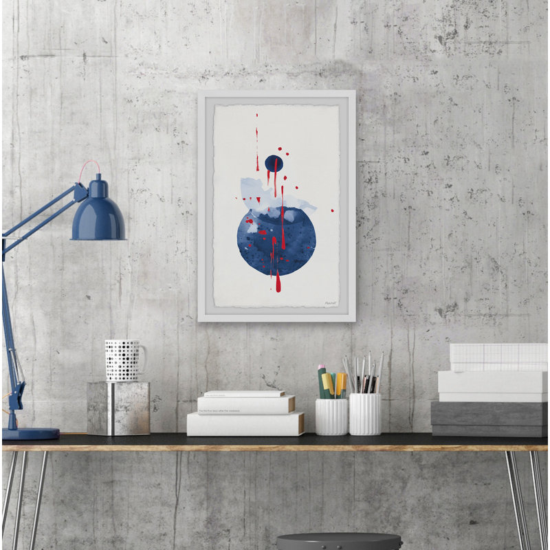 Blood Stains - Single Picture Frame Painting, 61cm H x 41cm W x 3.81cm D