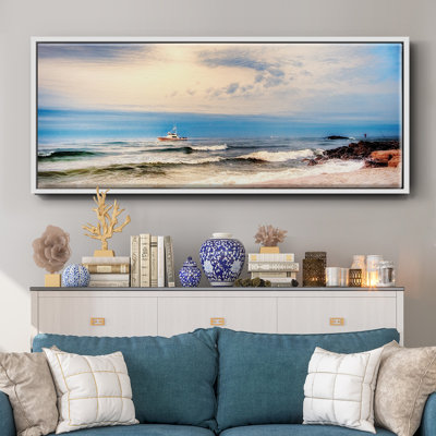 Cap sur la mer - Toile encadrée