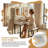 Vanity Table Featuring A 360° Rotating Mirror And Led Lighting, Complete With 2 Drawers, A Power Outlet, And 3 Shelves