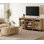 Ensemble 2 pièces de meuble télé et table basse pour salon avec armoire de rangement, chêne