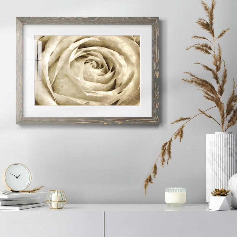 Fleur murale neutre IV, H 18 po x l 26 po x P 1,5 po, Gris