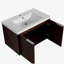 Table de salle de bain avec lavabo, 30 pouces, convient aux petites salles de bain, dimensions 30 x 18 pouces