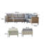 Mounah 7 Seater Rattan Garden Sofa Set