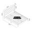 Grand lit plateforme Walter