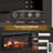Light Luxury Style Collection 66" Electric Fireplace With 30" Insert-Navy Blue-1013706917
