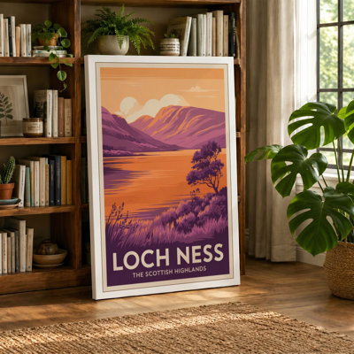 Postcard from Loch Ness Vintage - Wrapped Canvas
