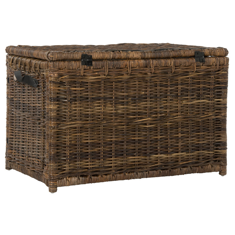 Coffre en osier Caden, Brun, H 23,6 po x l 35,5 po x P 22,4 po